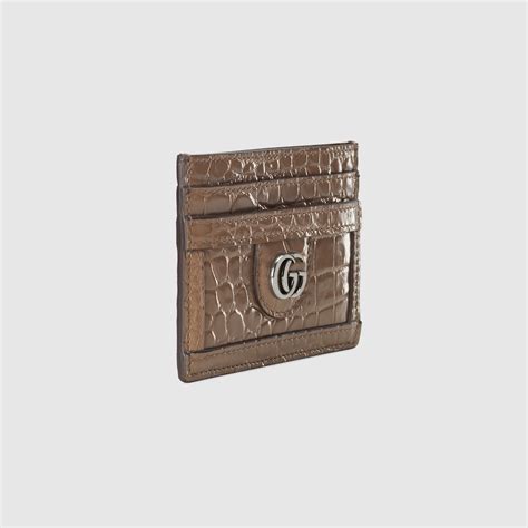 gucci crocodile card case with gg logo|Men's Designer Card Holders & Coin Cases .